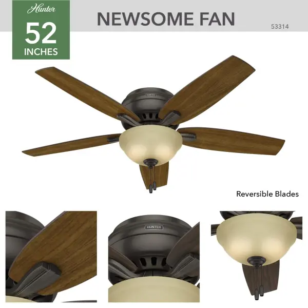 Newsome Low Profile with Light 52 inch - Image 10