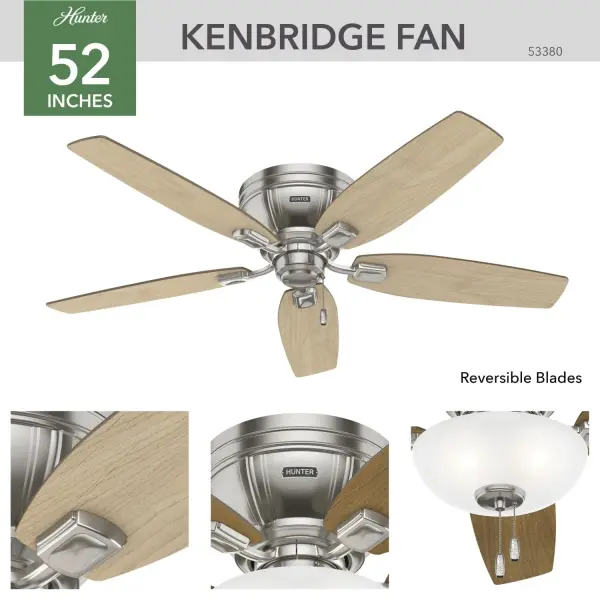 Kenbridge Low Profile with LED Light 52 inch - Image 9