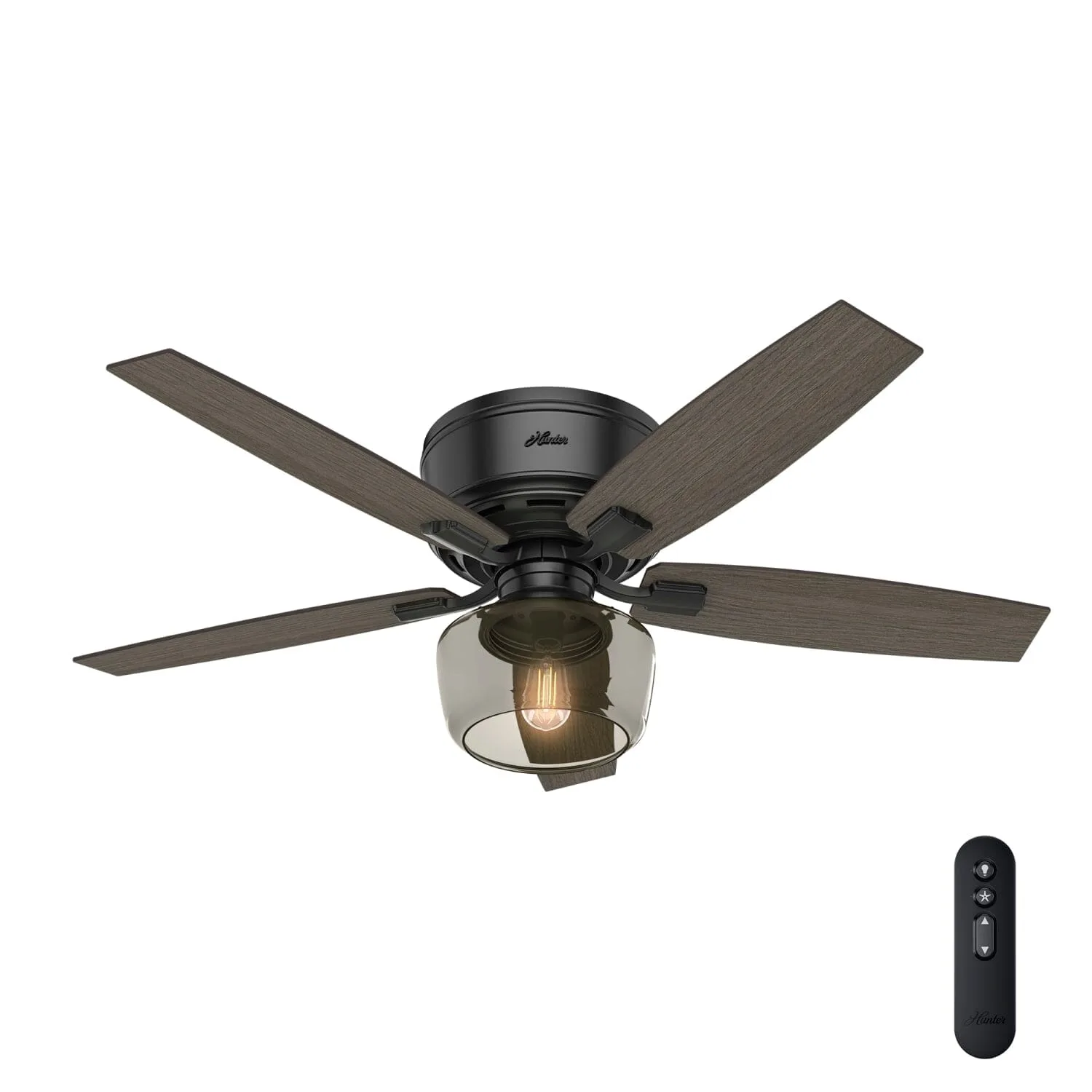 Bennett 52" Ceiling Fan with Light in Matte Black