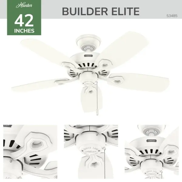 Builder Elite 42" Ceiling Fan in Matte Black - Image 3