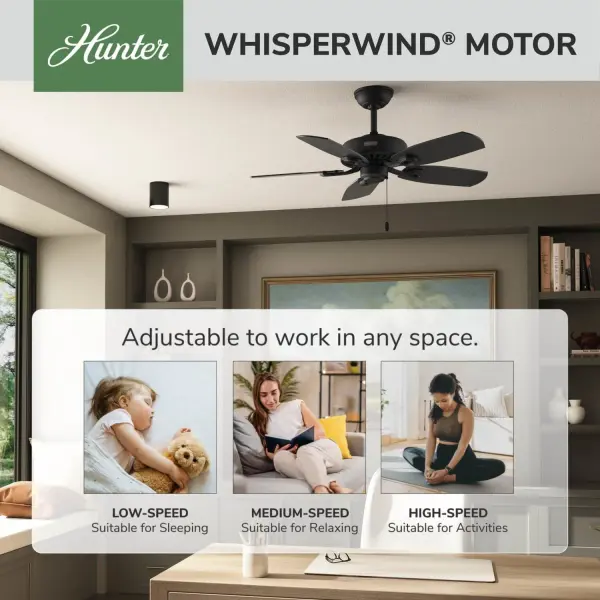 Builder Elite 42" Ceiling Fan in Matte Black - Image 35
