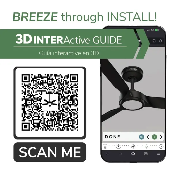 ZenTech 3 Blade Outdoor Smart Fan 52 inch - Image 38