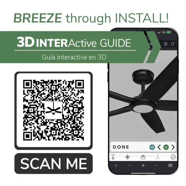 ZenTech 5 Blade Indoor/Outdoor Smart Fan 44in - Image 38