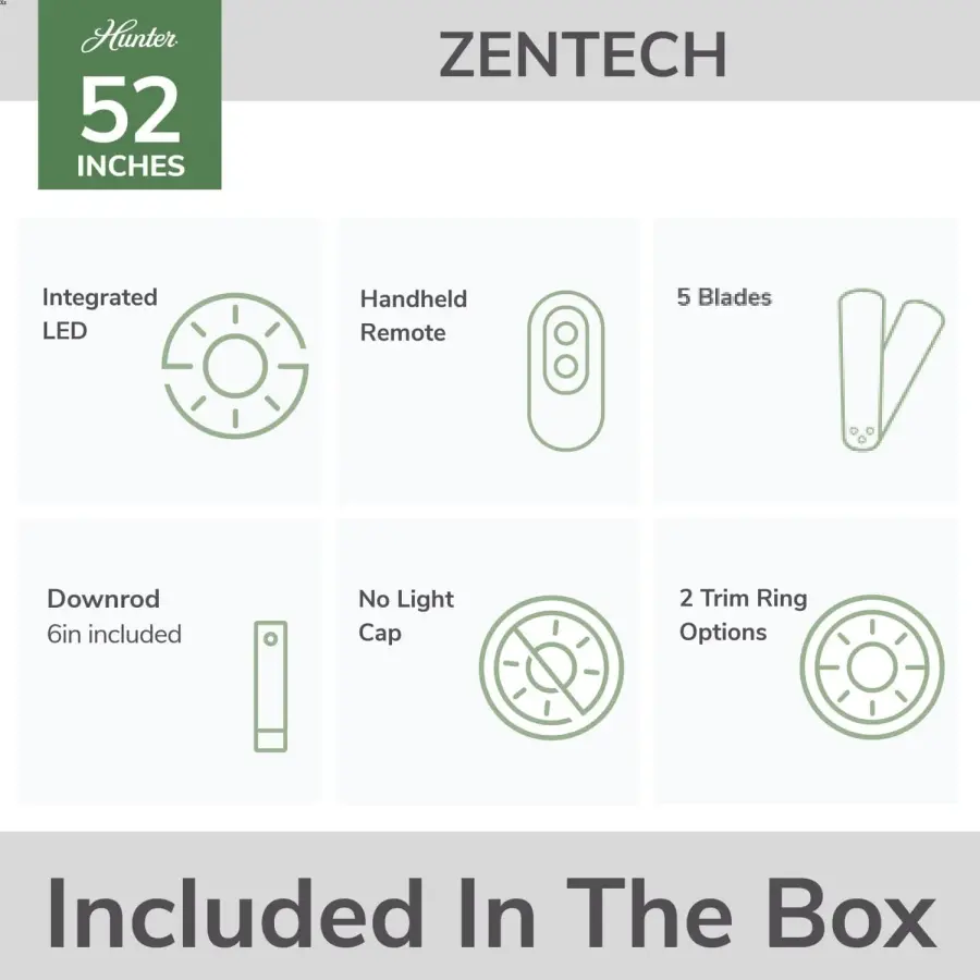 ZenTech 5 Blade Outdoor Smart Fan 52 inch - Image 20