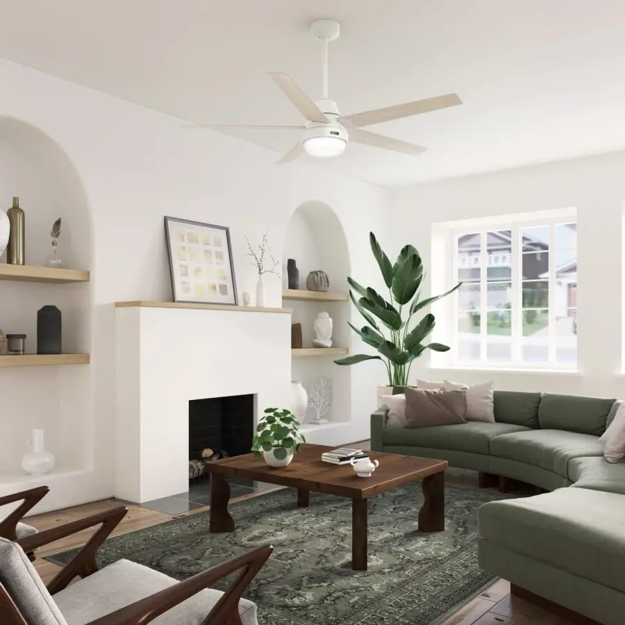 Aerodyne Indoor Smart Fan Energy Star with LED and Reversible Blades and Remote 60 inch - Image 13