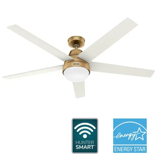 Aerodyne Indoor Smart Fan Energy Star with LED and Reversible Blades and Remote 60 inch - Image 51