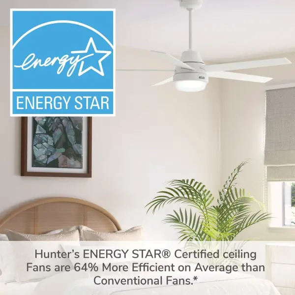 Aerodyne Indoor Smart Fan Energy Star with LED and Reversible Blades and Remote 60 inch - Image 53