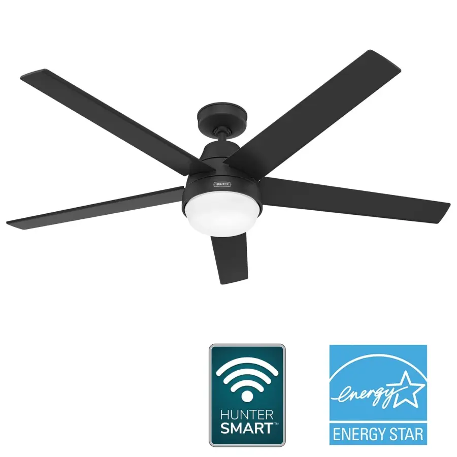 Aerodyne Indoor Smart Fan Energy Star with LED and Reversible Blades and Remote 60 inch - Image 69