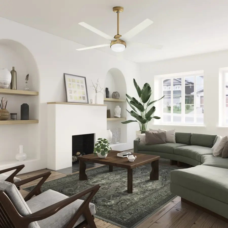 Aerodyne Indoor Smart Fan Energy Star with LED and Reversible Blades and Remote 60 inch - Image 8