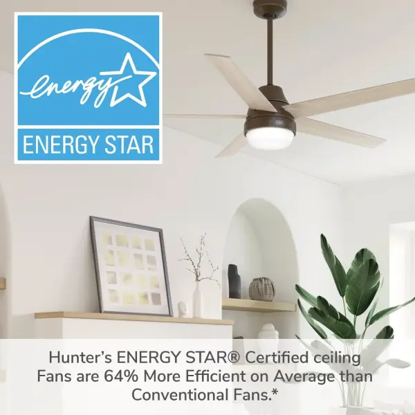 Aerodyne Indoor Smart Fan Energy Star with LED and Reversible Blades and Remote 60 inch - Image 71