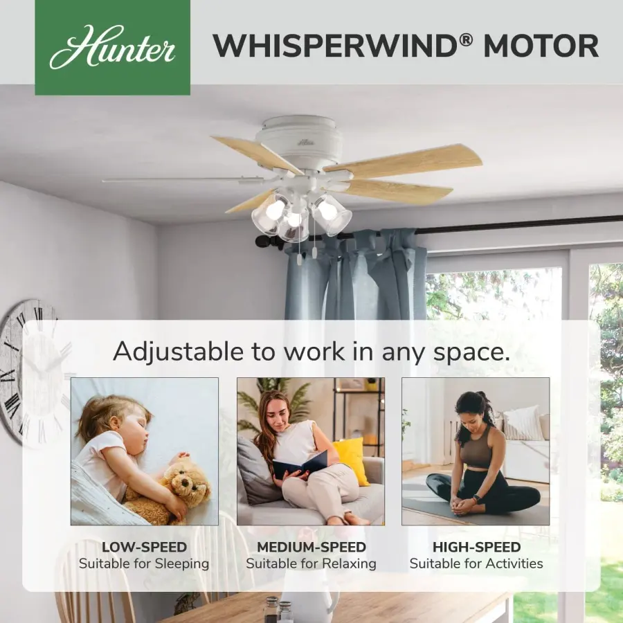 Crestfield Low Profile with 3 LED Lights 52 inch - Image 65