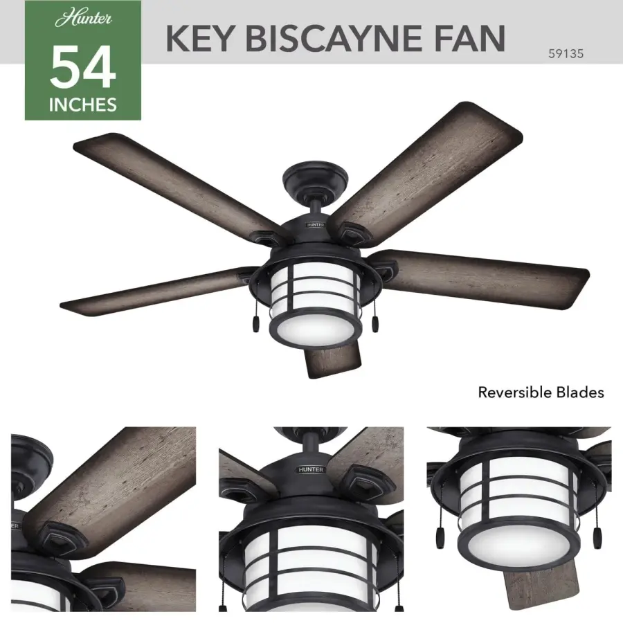 Key Biscayne Outdoor with Light 54 inch - Image 6