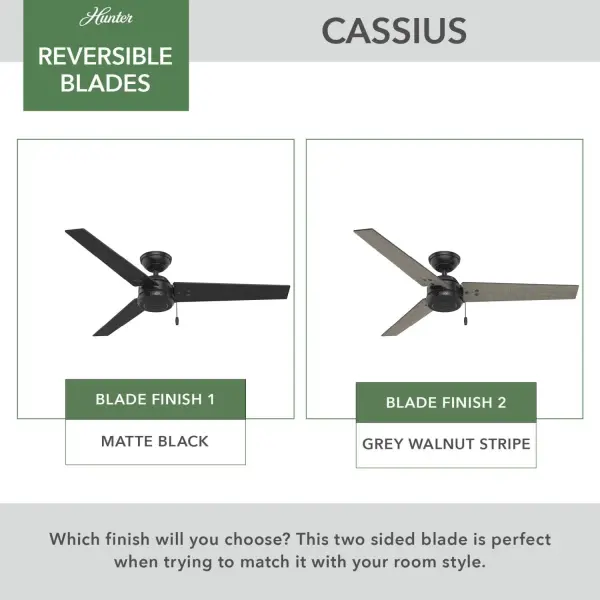 Cassius 52" Ceiling Fan in Matte Silver - Image 95