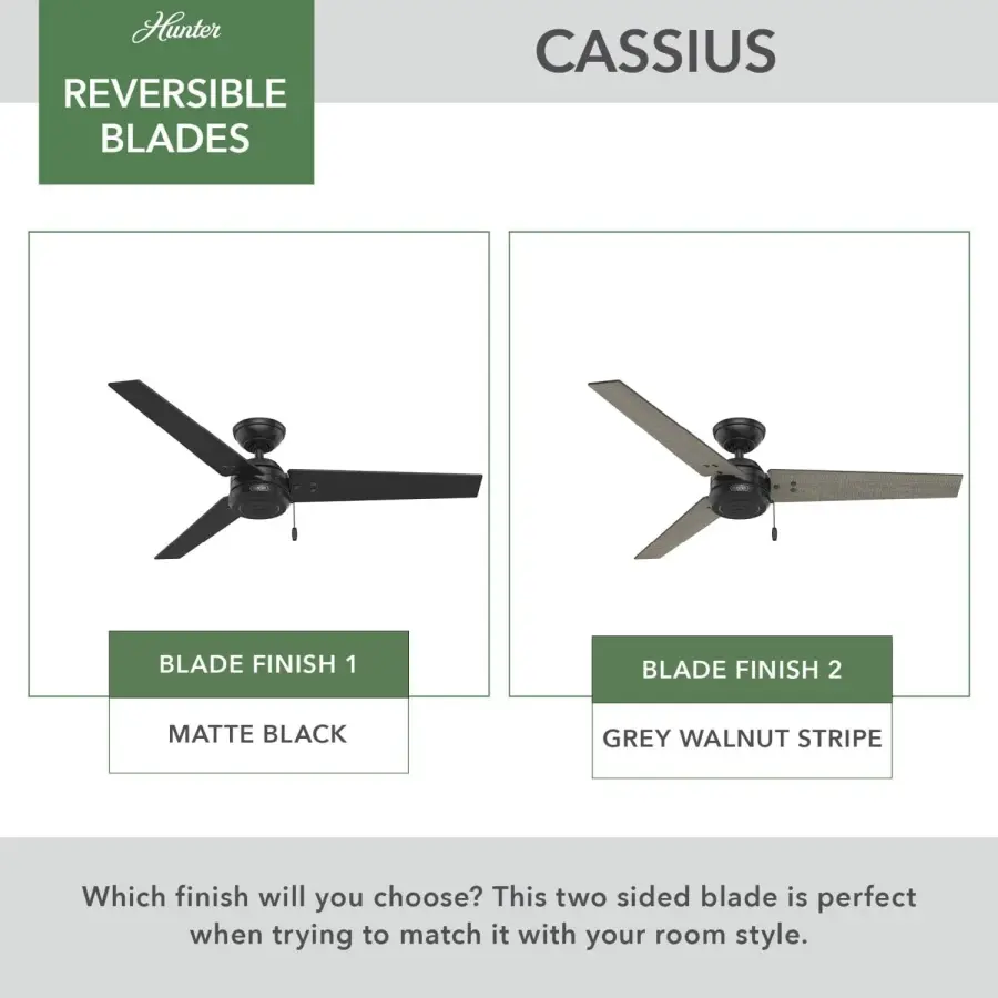 Cassius 52" Ceiling Fan in Matte Silver - Image 95