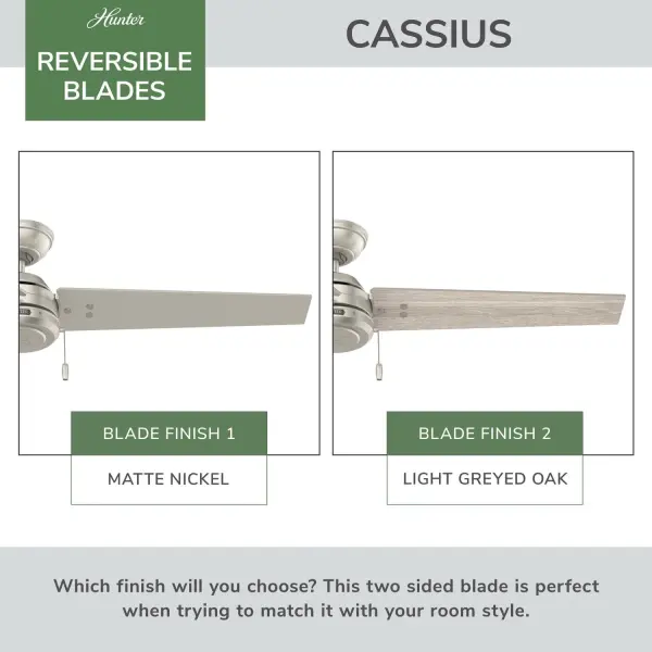 Cassius 52" Ceiling Fan in Matte Silver - Image 96