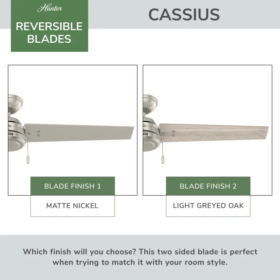 Cassius 52" Ceiling Fan in Matte Silver - Image 96