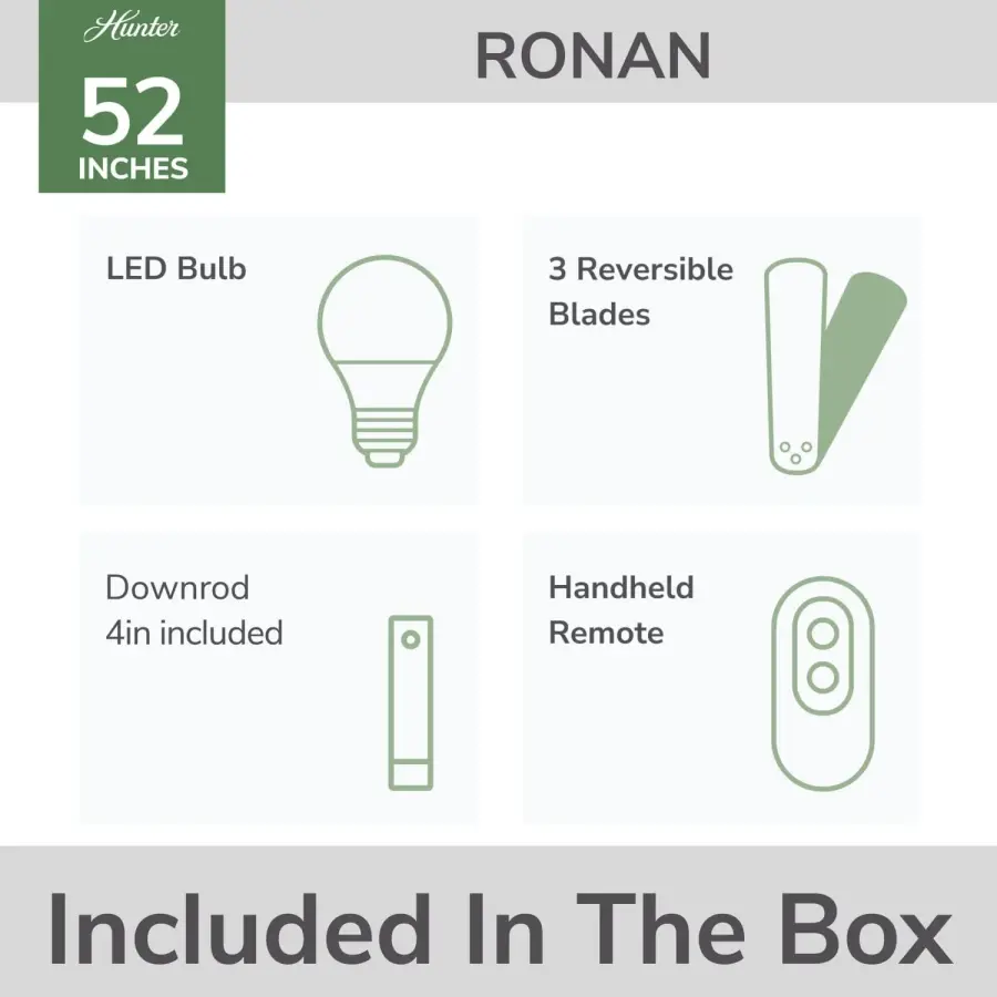 52 inch Ronan with LED Light - Image 9