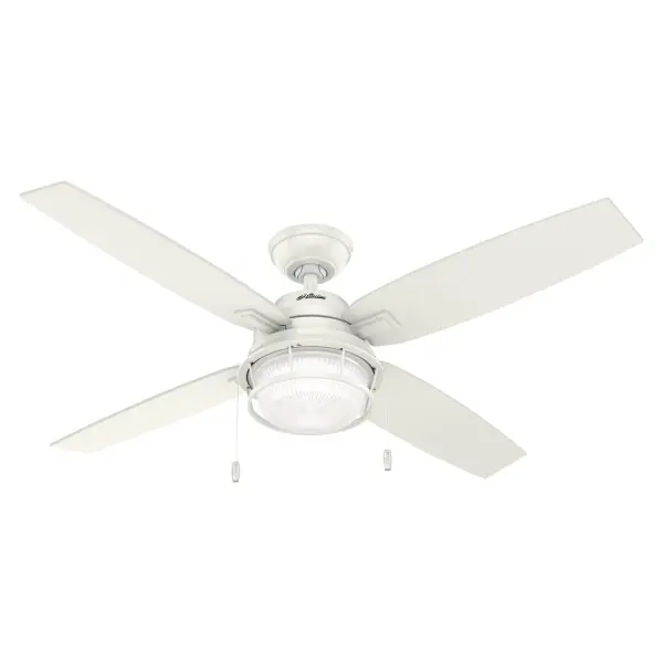 Ocala 52" Ceiling Fan with Light in Fresh White - Image 1