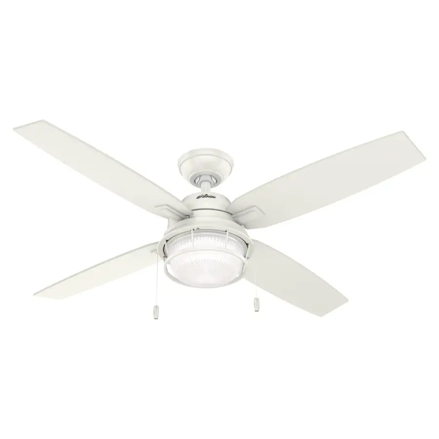 Ocala 52" Ceiling Fan with Light in Fresh White - Image 1