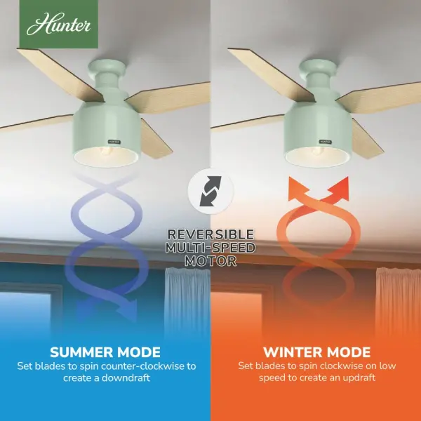 Cranbrook Low Profile with Light 52 inch - Image 12