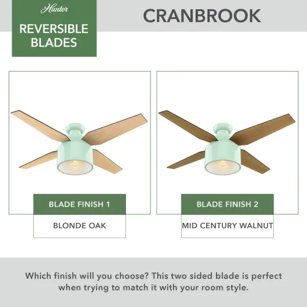 Cranbrook Low Profile with Light 52 inch - Image 33