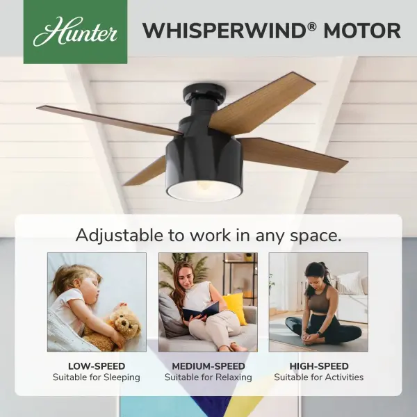 Cranbrook Low Profile with Light 52 inch - Image 36