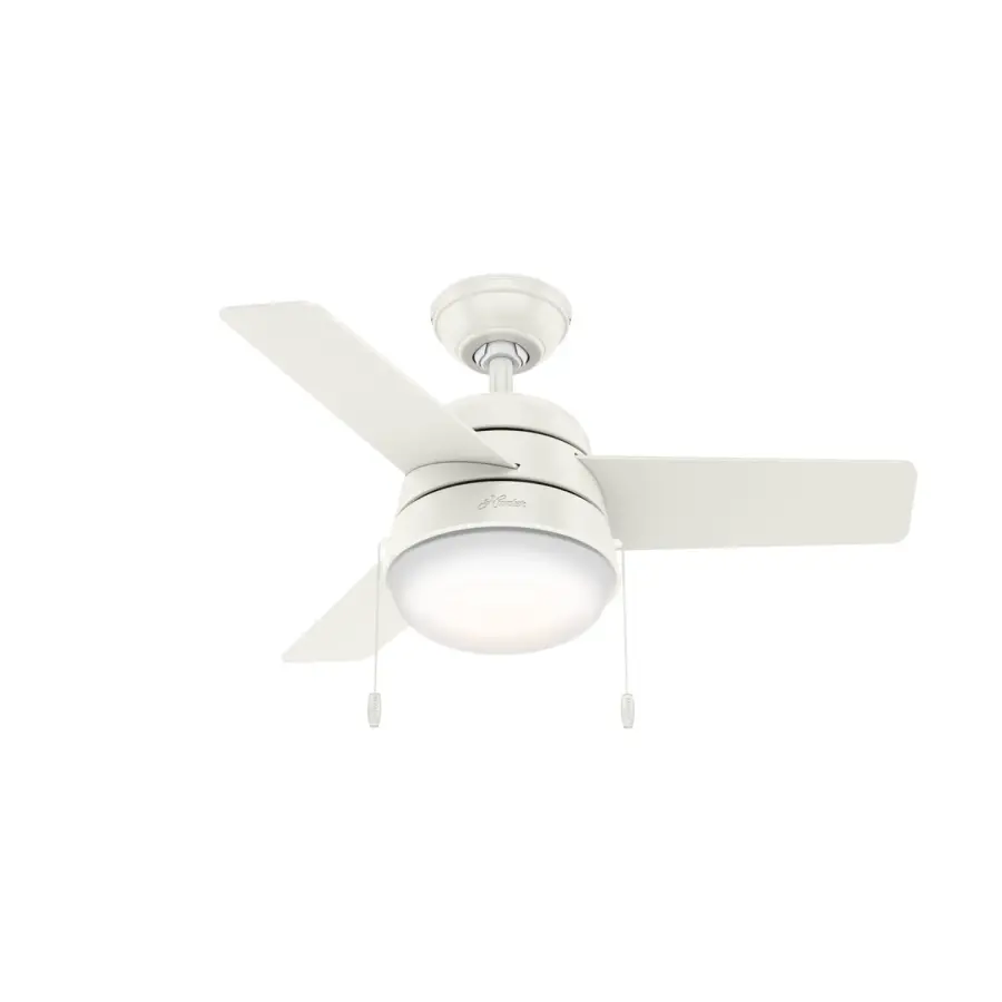 Aker 36" Ceiling Fan with Light in Brushed Nickel - Image 1