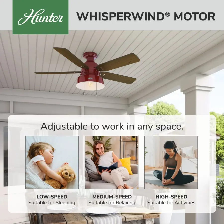 Mill Valley Outdoor Low Profile with Light 52 inch - Image 33