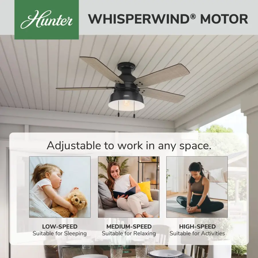 Mill Valley Outdoor Low Profile with Light 52 inch - Image 34