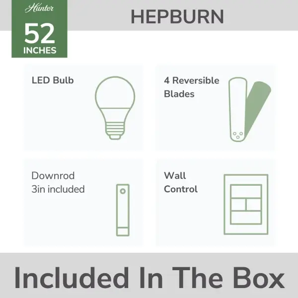 Hepburn with LED Light 52 inch - Image 16