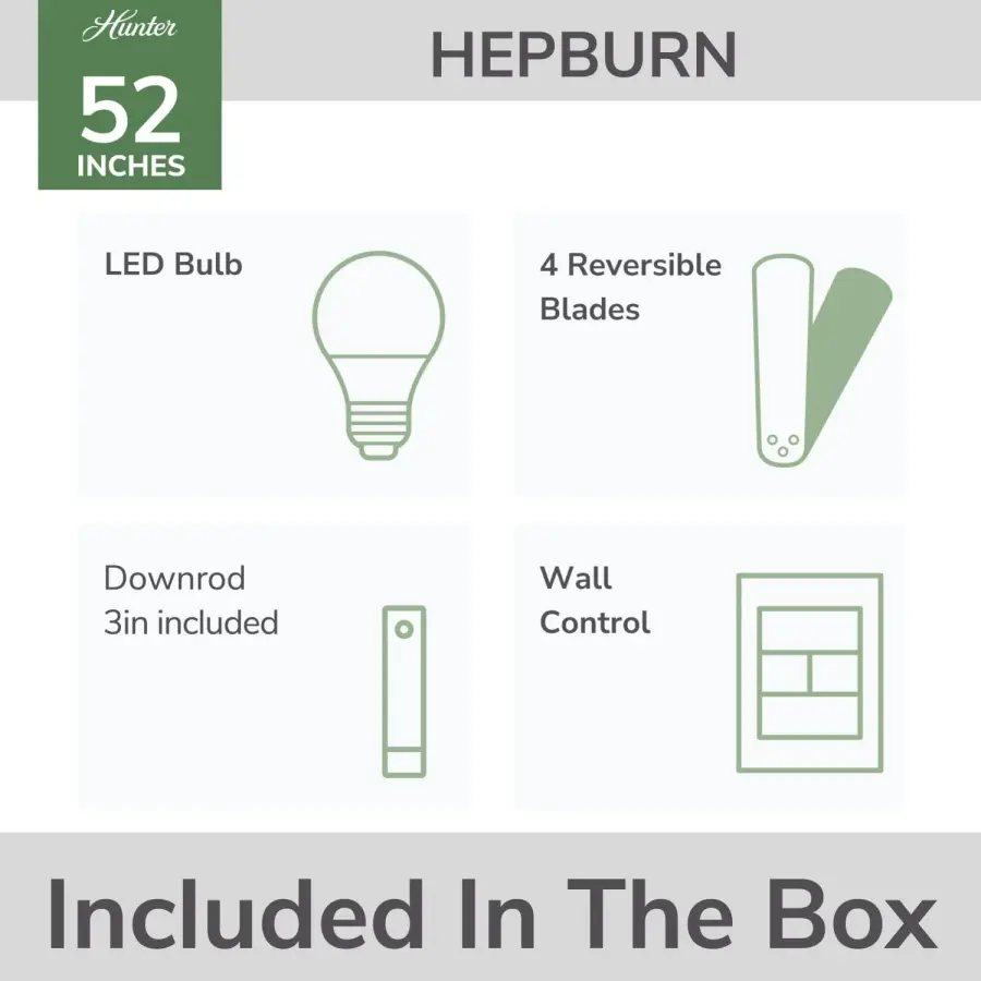 Hepburn with LED Light 52 inch - Image 17