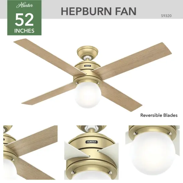 Hepburn with LED Light 52 inch - Image 3