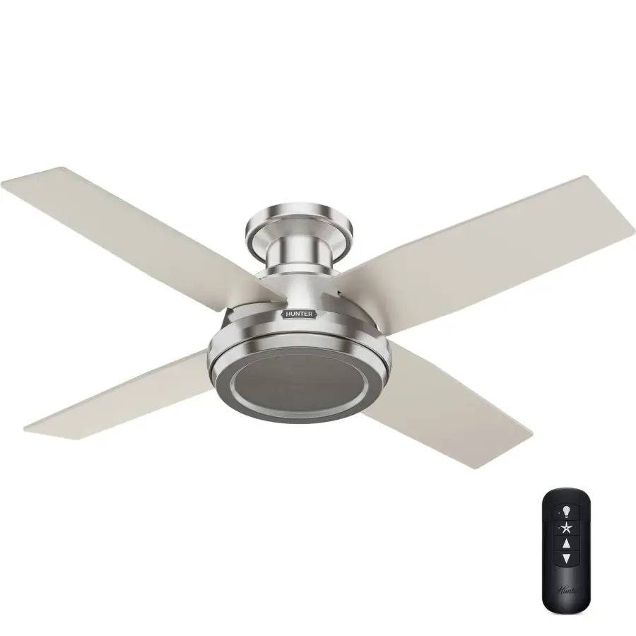 Dempsey 44" Low Profile Ceiling Fan with LED Light - Image 2