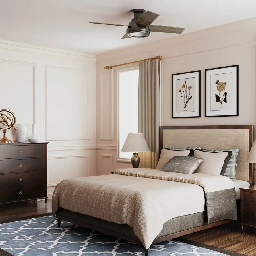 Dempsey 44" Low Profile Ceiling Fan with LED Light - Image 15