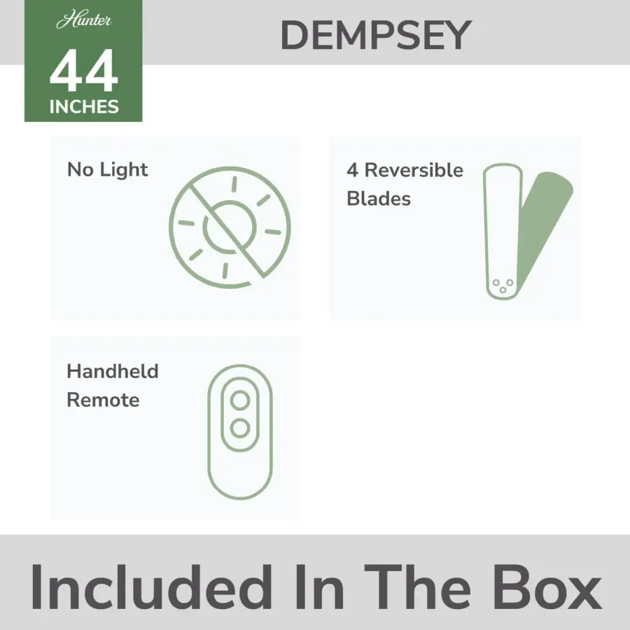 Dempsey 44" Low Profile Ceiling Fan with LED Light - Image 28