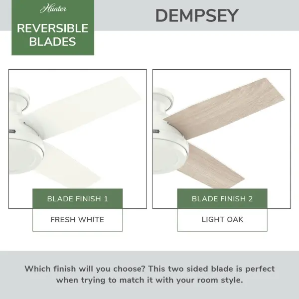 Dempsey 44" Low Profile Ceiling Fan with LED Light - Image 53