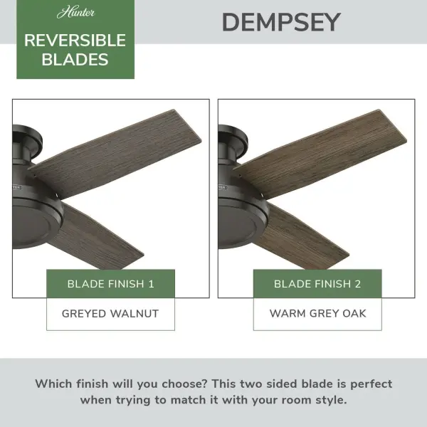 Dempsey 44" Low Profile Ceiling Fan with LED Light - Image 55