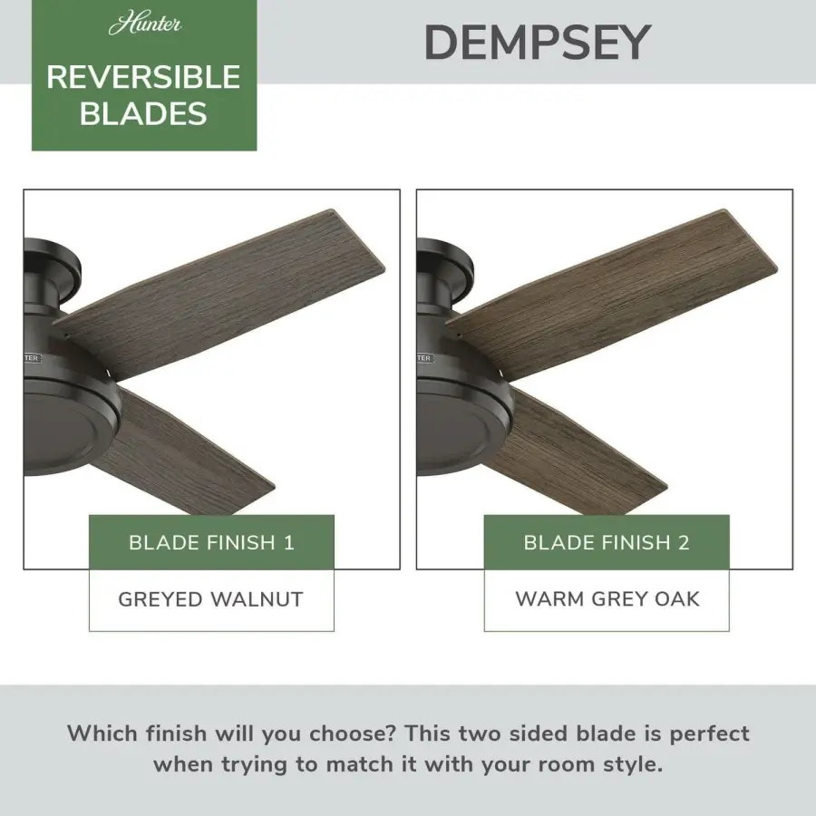Dempsey 44" Low Profile Ceiling Fan with LED Light - Image 55
