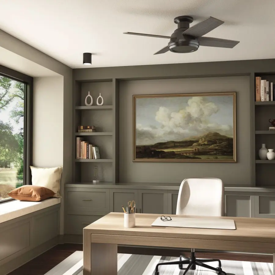 Dempsey 44" Low Profile Ceiling Fan with LED Light - Image 9