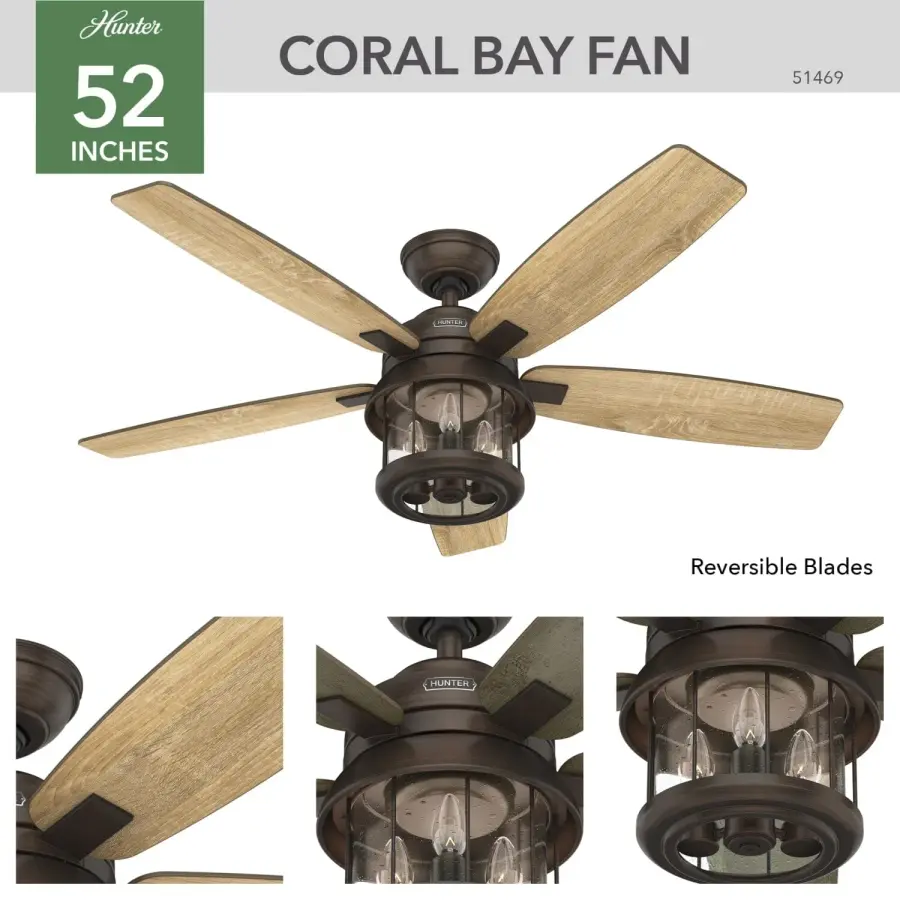 Coral Bay Outdoor with Light 52 inch - Image 3