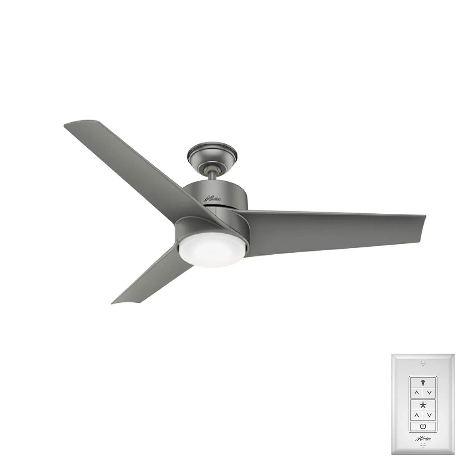Havoc 54" Outdoor Ceiling Fan in Matte Silver