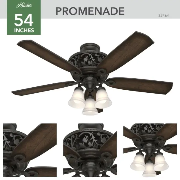 Promenade ENERGY STAR with 3 Lights 54 inch with Remote - Image 5