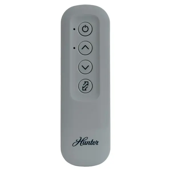 The DC No Light Remote gives you convenient control of your compatible DC ceiling fan from anywhere in the room. Easily turn the fan on or off, adjust multiple speed settings, and reverse the blade direction for year-round comfort. Designed for indoor use and finished in a versatile grey, this handheld remote offers simple, intuitive operation. Ideal as a replacement or additional control, it includes a 1-year limited warranty. Receiver not included. Indoor use only.