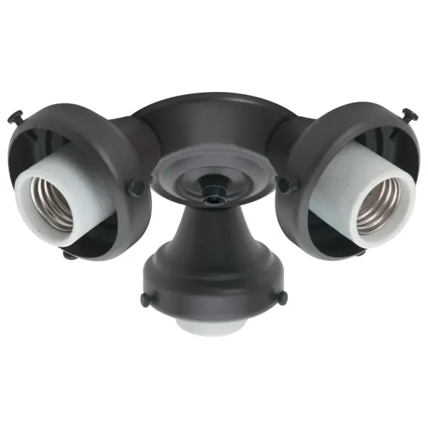 Once you've found the perfect fan, add the right touches with our assortment of fixtures. Each are made with the same quality and innovation that go into every Hunter collection. Glass components are NOT included and must be purchased separately. New Bronze finish