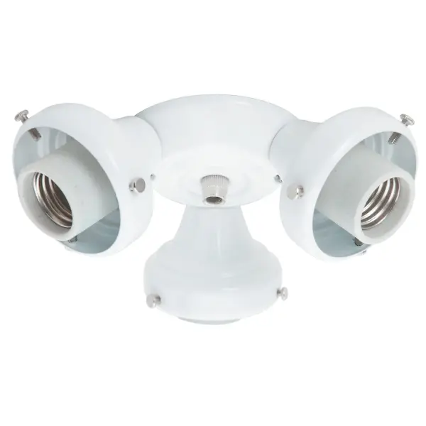 Once you've found the perfect fan, add the right touches with our assortment of fixtures. Each are made with the same quality and innovation that go into every Hunter collection. Glass components are NOT included and must be purchased separately. White finish