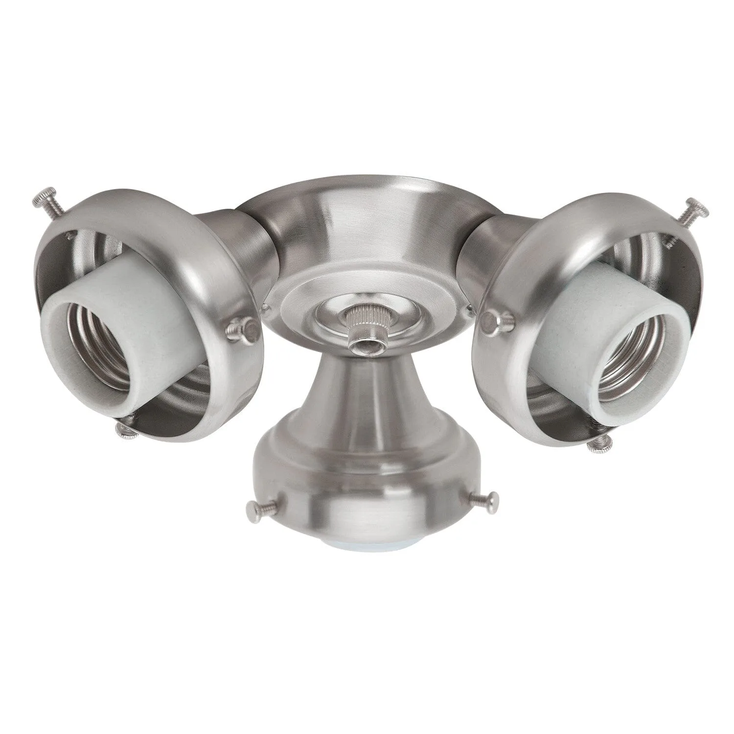 Fitter Three Light Fitter in Brushed Nickel