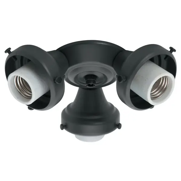 Once you've found the perfect fan, add the right touches with our assortment of fixtures. Each are made with the same quality and innovation that go into every Hunter collection. Glass components are NOT included and must be purchased separately. Black finish