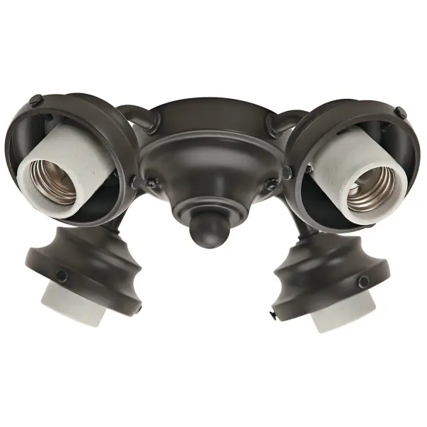 Once you've found the perfect fan, add the right touches with our assortment of fixtures. Each are made with the same quality and innovation that go into every Hunter collection. Glass components are NOT included and must be purchased separately. New Bronze finish