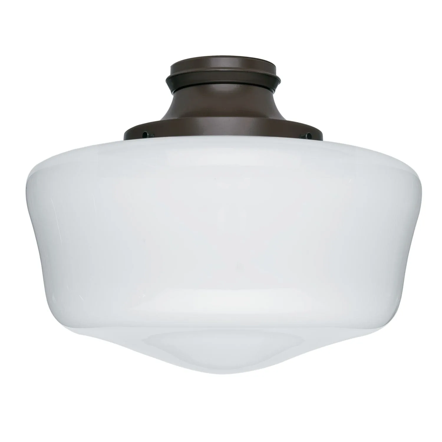 Original One Light Fan Light Kit in Chestnut Brown