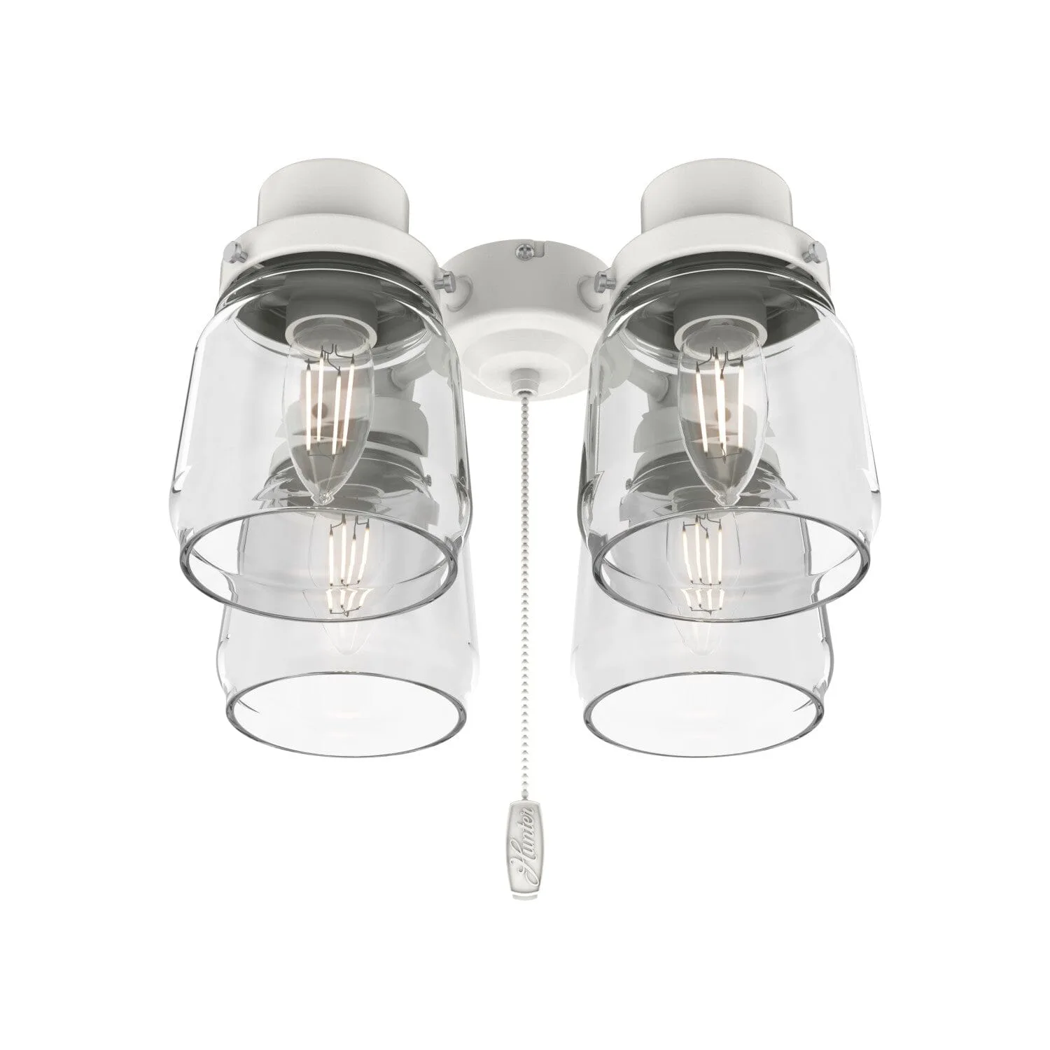 Hunter Original Four Light Fitter in White